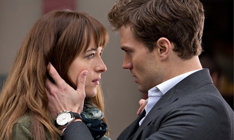 Jamie Dornan and Dakota Johnson in Fifty Shades of Grey