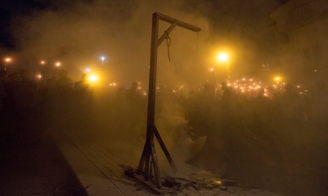 Protesters in Ankara, Turkey.