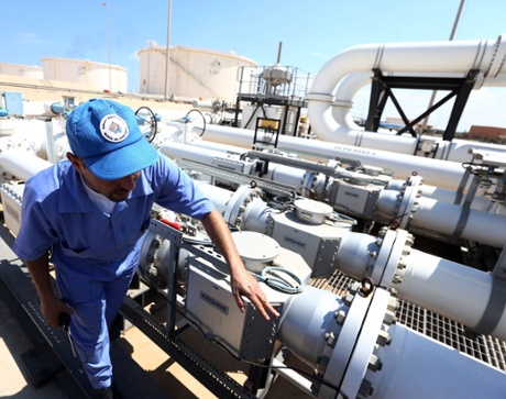 Libyan oil worker