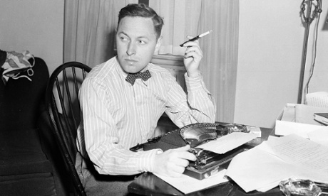 Tennessee Williams at his typewriter in New York.