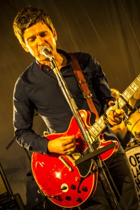 Noel Gallagher with his High Flying Birds band.