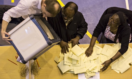 Local election count in Croydon
