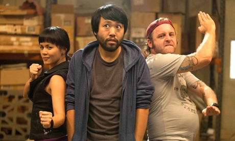 Stephanie Son, Lawrence Leung and Dave Eastgate in Maximum Choppage.