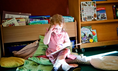 Girl reading book