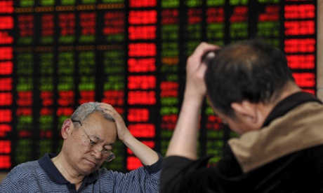 Chinese shares fell after three days of rises.