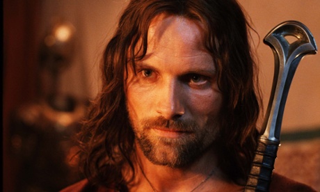 Viggo Mortensen as Aragorn in Lord of the Rings: Two Towers.