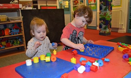 Children playing at the Castle Lane Day Nursery