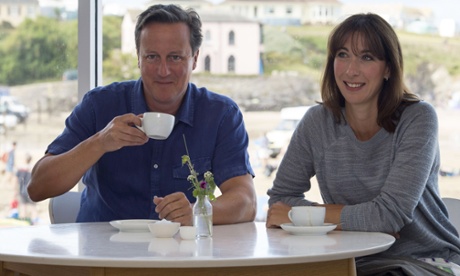 'Normal bloke' David Cameron snapped on holiday in Cornwall 