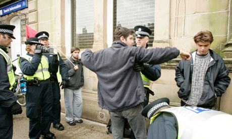 Scottish police search G8 protesters at Gleneagles. The police inspectorate found that 83 children under 11 were stopped and searched in six months last year without any proof of a crime.