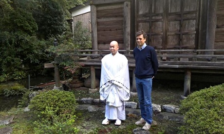 'Sometimes I had slumps' … Adharanand Finn with a marathon monk