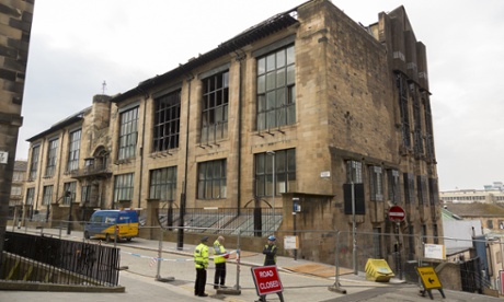 Glasgow School of Art after the fire in May 2014