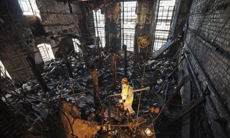 Mackintosh Library ashes