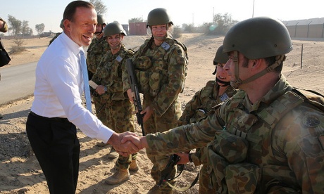 An official portrait of Tony Abbott at work, from the PMO. Just like Derek Zoolander, he is always ready for this close-up.