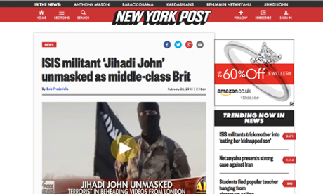 The New York Post claimed that 'Jihadi John' was a 'pampered college grad who loved fancy clothes and grew up in middle-class London'