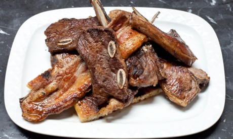 A plate of all-in chops.