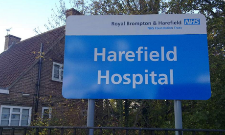 harefield hospital sign