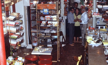 Inside the Jo-Goldenberg restaurant, Paris, after the grenade and gun attack which killed six customers and injured 22 others.