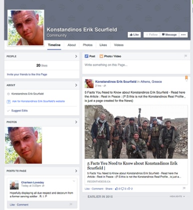 Konstandinos Erik Scurfield - Facebook community page