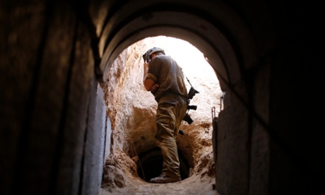 Tunnel found by the Israeli military