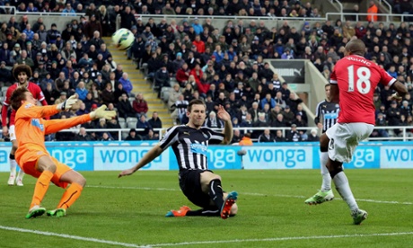 Then gets up to deny Ashley Young, a great double save.