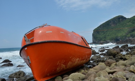 Orange lifeboat that returned 26 asylum seekers to Indonesia