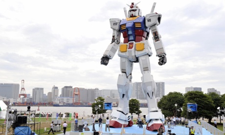 A Gundam robot