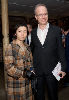 Obrist with his partner, South Korean artist Koo Jeong-A.