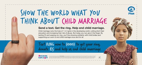 Giving child marriage the finger
