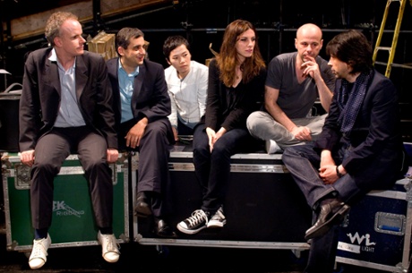 Obrist takes part (on the left) in il Tempo del Postino, an experimental time-based group show he curated at the Manchester International Festival, 2007.