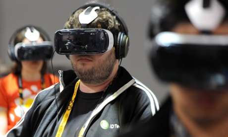 The Oculus booth at the GDC 2015.