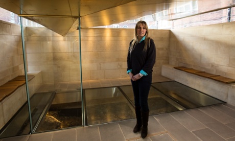 Philippa Langley at the Richard III visitor centre in Leicester.