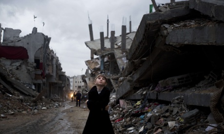 Young boy in Gaza City