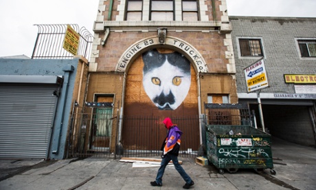 Street art in Skid Row, LA.