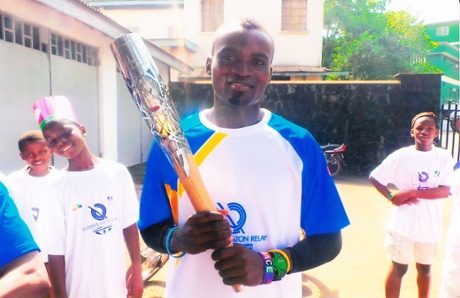 Thoronka was the first athlete in Sierra Leone to carry the Queen’s baton in the run up to the games