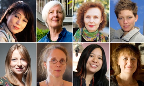 Classical composers composite image: Unsuk Chin, Judith Weir, Kaija Saariaho, Tansy Davies, Charlotte Bray, Rebecca Saunders, Liza Lim and Sally Beamish