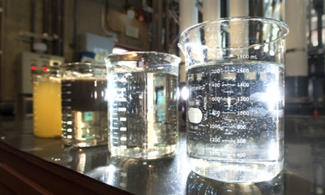 Reclaiming water from sewage is one way to recycle an important resource.