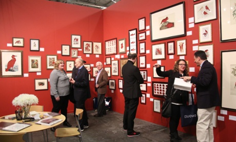 Visitors at the Armory Show in New York.
