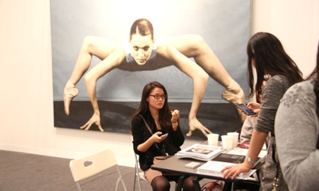 A deal is struck at the Armory show.