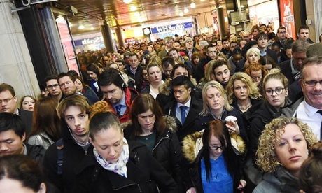 People on their way to work