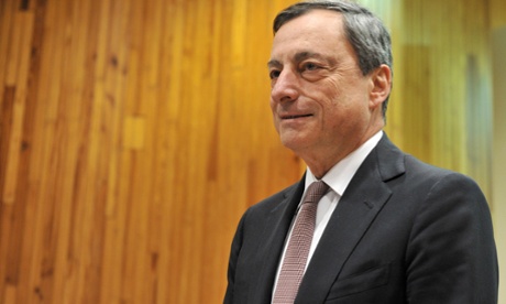 European Central Bank (ECB) chief Mario Draghi 
