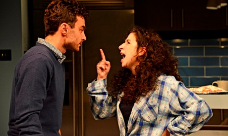 Jenna Augen and Ilan Goodman in Bad Jews.