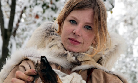 Mel feels the mesolithic pressure in 10,000BC. Photograph: Channel 5