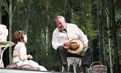 Isabella Pappas (Iris) and Stanley Townsend (Sims) in the Royal Court production of The Nether by Je