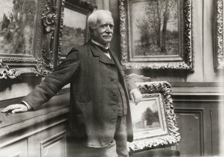 Paul Durand-Ruel in his gallery in Paris, c1910.
