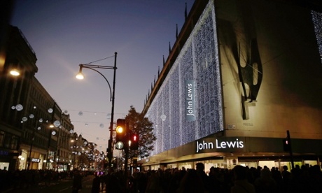 John Lewis department store on Oxford Street, London, in the runup to last Christmas.