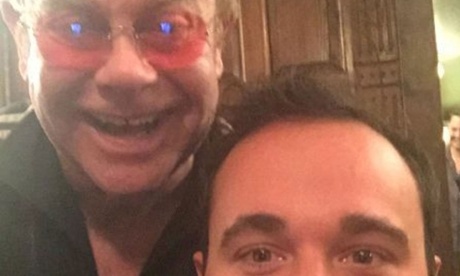 Brow beaten: Elton John shaved Evgeny Lebedev’s eyebrows off