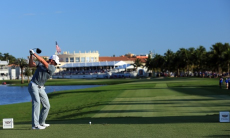 Rory McIlroy in action during his second round at Doral.