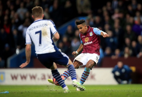 A lovely finish from Scott Sinclair puts Villa in the driving seat.