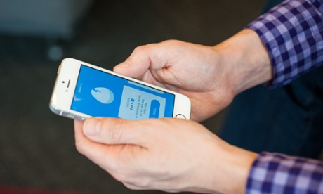 Luis von Ahn uses Duolingo on his iPhone.