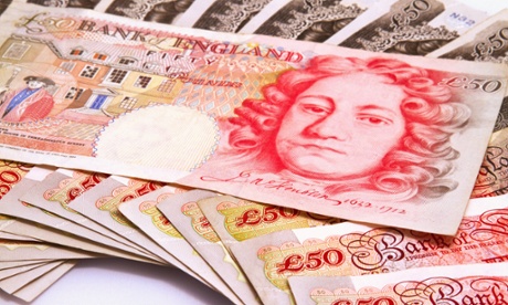 A pile of bank notes